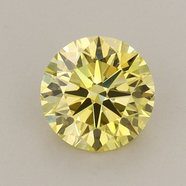 IGI Round 1.02ct Fancy Intense Yellow VVS2 Ideal Loose Lab Diamond: IGI Round 1.02ct Fancy Intense Yellow VVS2 Ideal Loose Lab Diamond Experience the vibrant beauty of nature in this stunning 1.02ct Fancy Intense Yellow VVS2 Ideal lab-grown diamond, certified by IGI a