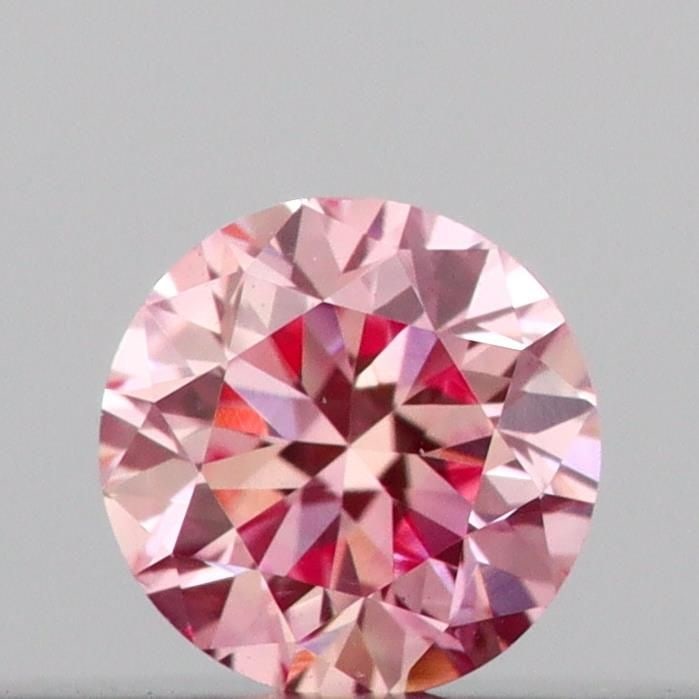 IGI Round 0.1ct Fancy Intense Pink VVS2 Loose Lab Diamond: IGI Round 0.1ct Fancy Intense Pink VVS2 Loose Lab Diamond Experience the rare beauty of a Fancy Intense Pink diamond, one of the most coveted colors in the world of gemstones. This stunning 0.1ct lab-
