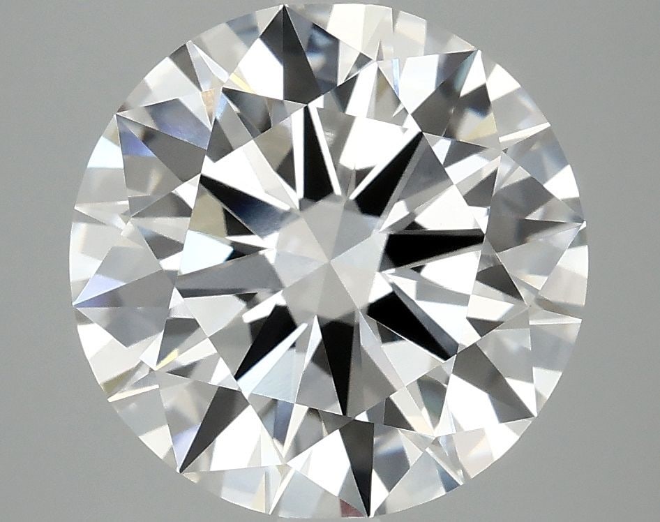 IGI Round 4.85ct E VVS2 Diamond: IGI Round 4.85ct E VVS2 Diamond Experience the exceptional beauty of this lab-grown IGI Round diamond, boasting an impressive 4.85 carats and exceptional clarity with its VVS2 grade. Its EX cut and po