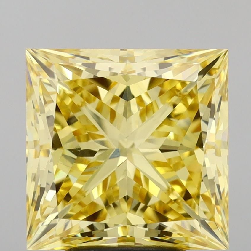 IGI Princess 5.0ct Fancy Vivid Yellow VVS2 Loose Lab Diamond: IGI Princess 5.0ct Fancy Vivid Yellow VVS2 Loose Lab Diamond Imagine owning a piece of sunshine in the form of this stunning 5.0ct Fancy Vivid Yellow VVS2 loose lab diamond, certified by the Internati