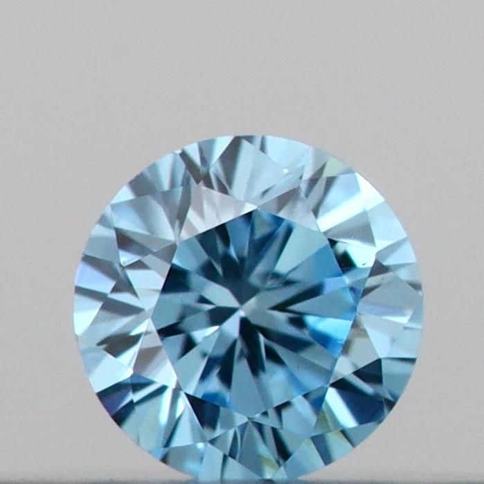 IGI Round 0.09ct Fancy Vivid Blue VVS2 Loose Lab Diamond: IGI Round 0.09ct Fancy Vivid Blue VVS2 Loose Lab Diamond Experience the breathtaking beauty of a Fancy Vivid Blue lab-grown diamond, certified by IGI and boasting exceptional clarity (VVS2) and color