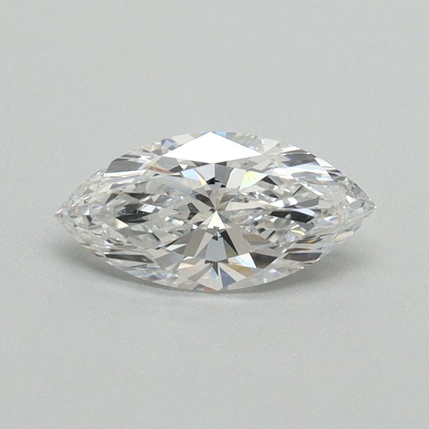 Marquise diamond, 0.54ct, E VVS2, loose lab: Marquise diamond, 0.54ct, E VVS2, loose lab A stunning marquise-cut lab-grown diamond, weighing 0.54 carats, boasts exceptional clarity with an E color and VVS2 grade, making it a rare find for those