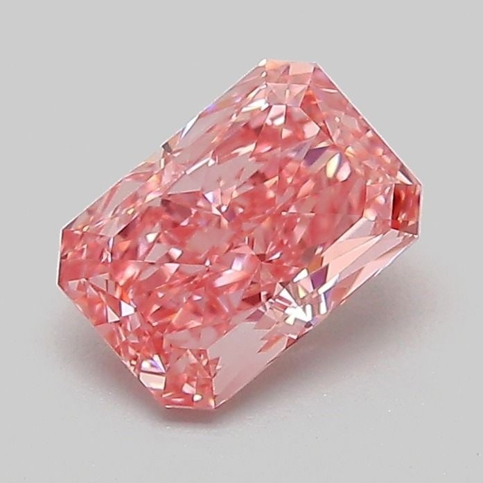 IGI Radiant 1.06ct Fancy Vivid Pink VVS2 Loose Lab Diamond: IGI Radiant 1.06ct Fancy Vivid Pink VVS2 Loose Lab Diamond Experience the rare beauty of a Fancy Vivid Pink diamond, one of the most coveted colors in the world of gemstones. This exquisite 1.06ct lab