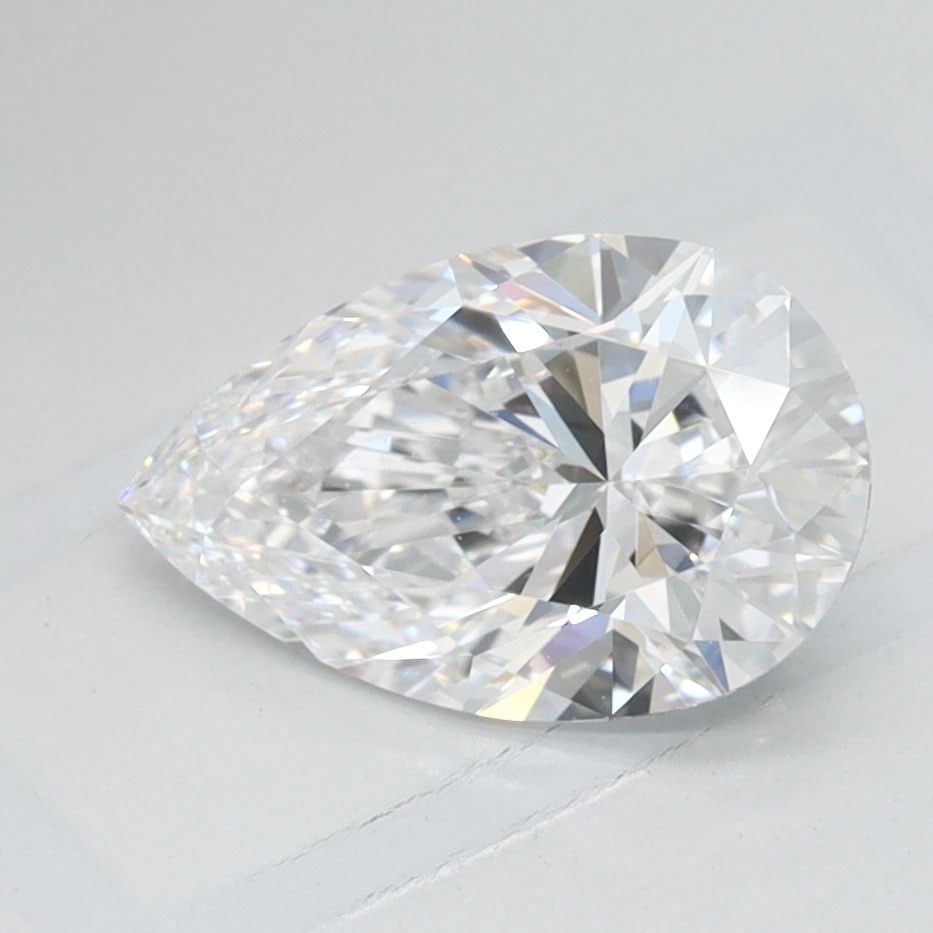 Loose Lab Diamond - IGI Pear 1.09ct D VVS1: Loose Lab Diamond - IGI Pear 1.09ct D VVS1 A rare and exceptional loose lab diamond, certified by the International Gemological Institute (IGI), boasts a stunning pear shape with a vibrant D color and
