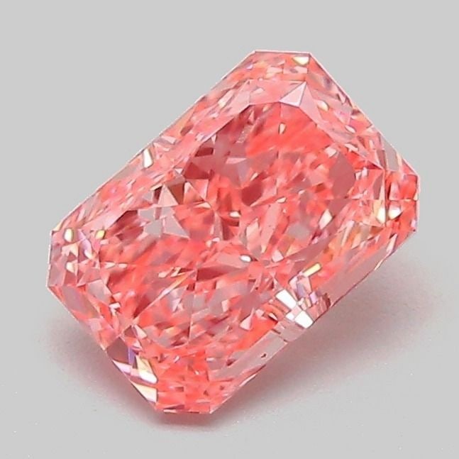 IGI Radiant 1.03ct Fancy Vivid Pink VVS2 Loose Lab Diamond: IGI Radiant 1.03ct Fancy Vivid Pink VVS2 Loose Lab Diamond Experience the rare beauty of a Fancy Vivid Pink diamond, one of the most coveted colors in the world of gemstones. This exquisite 1.03ct IGI