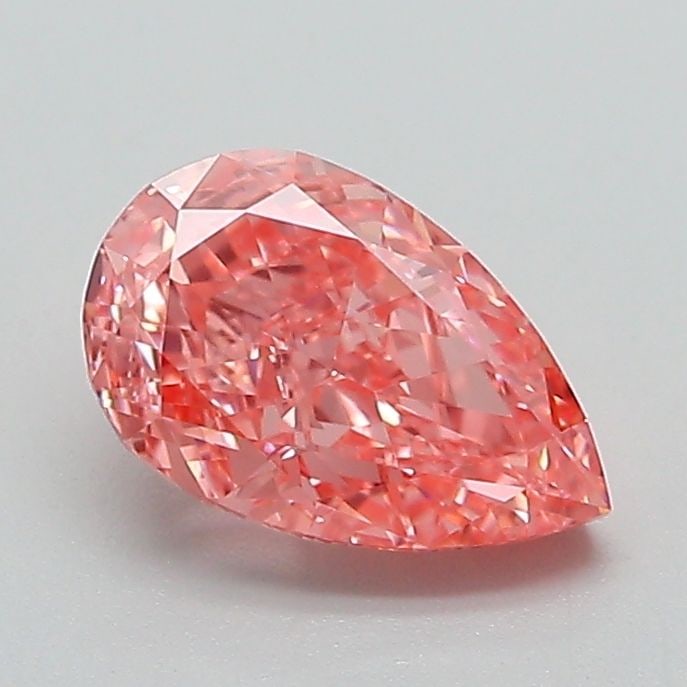 Loose Lab Diamond - IGI Pear 1.08ct Fancy Vivid Pink VVS2: Loose Lab Diamond - IGI Pear 1.08ct Fancy Vivid Pink VVS2 Experience the rare beauty of a lab-grown diamond, certified by IGI as Fancy Vivid Pink with exceptional clarity and polish. This 1.08ct pear-