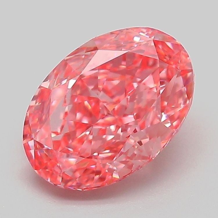 IGI Oval 2.07ct Fancy Vivid Pink VVS2 Loose Lab Diamond: IGI Oval 2.07ct Fancy Vivid Pink VVS2 Loose Lab Diamond Experience the rare beauty of a Fancy Vivid Pink diamond, one of the most coveted colors in the world of gemstones. This stunning 2.07ct oval la