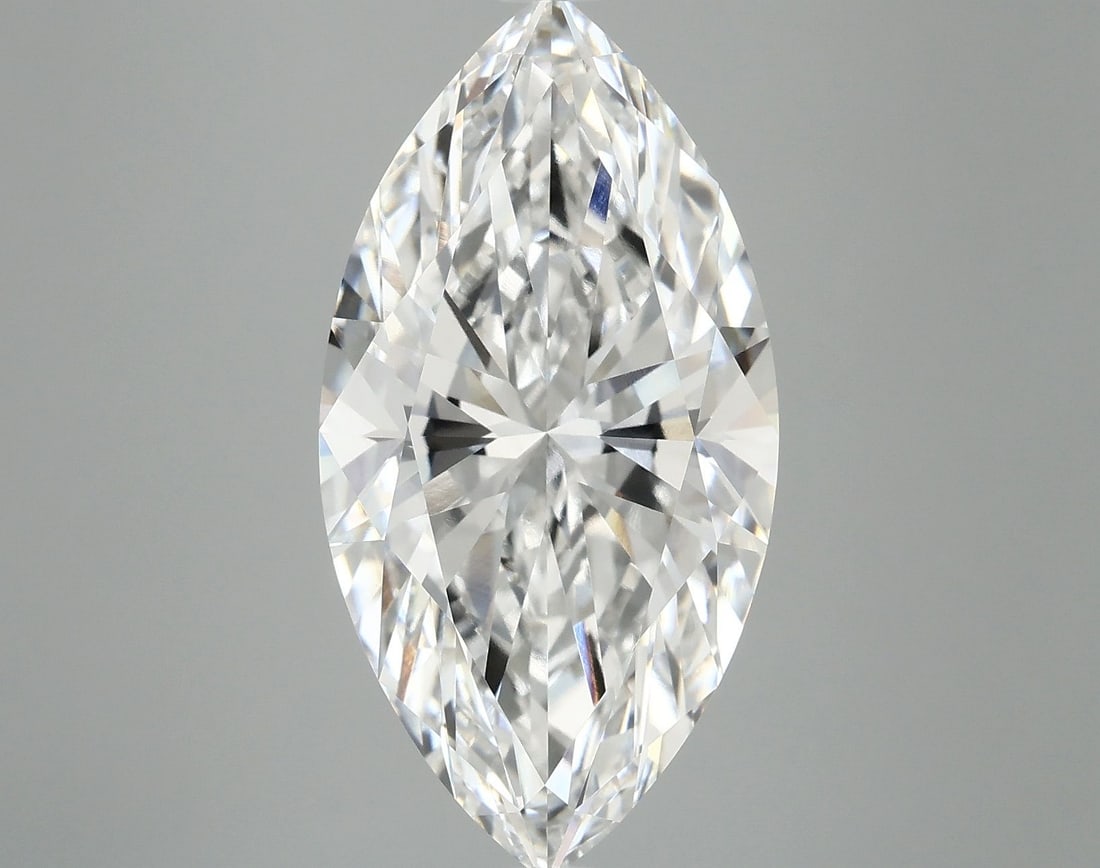 IGI Marquise 6.64ct F VVS2 Loose Lab Diamond: IGI Marquise 6.64ct F VVS2 Loose Lab Diamond Experience the exceptional brilliance of this stunning IGI Marquise cut lab diamond, boasting an impressive 6.64 carats in flawless VVS2 clarity and radian