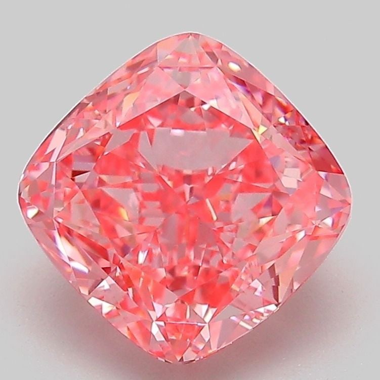 Loose Lab Diamond - IGI Cushion Modified 3.07ct Fancy Vivid Pink VVS2: Loose Lab Diamond - IGI Cushion Modified 3.07ct Fancy Vivid Pink VVS2 Experience the unparalleled beauty of a lab-grown diamond, certified by IGI as a Fancy Vivid Pink gemstone with exceptional clarit