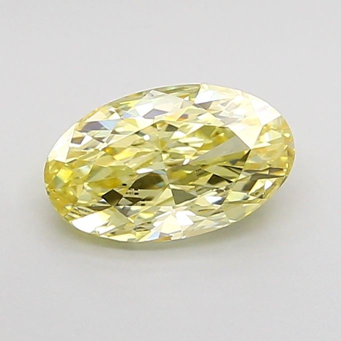 IGI Oval 1.06ct Fancy Yellow VVS2 Loose Lab Diamond: IGI Oval 1.06ct Fancy Yellow VVS2 Loose Lab Diamond Experience the unique beauty of a Fancy Yellow lab-grown diamond, certified by IGI and boasting exceptional clarity (VVS2) and polish (VG). This 1.0