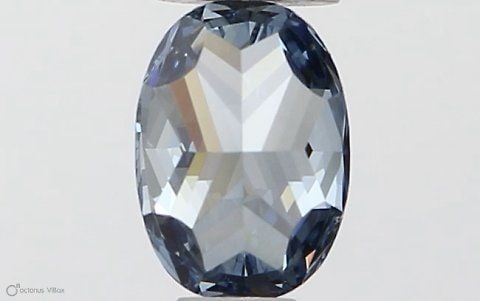 IGI Oval 0.32ct Fancy Vivid Blue VVS2 Loose Lab Diamond: IGI Oval 0.32ct Fancy Vivid Blue VVS2 Loose Lab Diamond Experience the rare beauty of a Fancy Vivid Blue lab-grown diamond, certified by IGI and boasting exceptional clarity (VVS2) and cut quality (EX