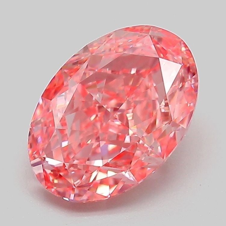 IGI Oval 2.06ct Fancy Vivid Pink VVS2 Loose Lab Diamond: IGI Oval 2.06ct Fancy Vivid Pink VVS2 Loose Lab Diamond Experience the breathtaking beauty of a lab-grown diamond, certified by IGI as Fancy Vivid Pink with exceptional clarity and cut. This stunning