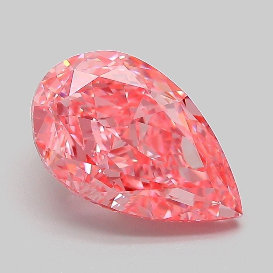 Loose Lab Diamond - IGI Pear 3.09ct Fancy Vivid Pink VVS2: Loose Lab Diamond - IGI Pear 3.09ct Fancy Vivid Pink VVS2 Experience the rare beauty of a lab-grown diamond, certified by IGI as Fancy Vivid Pink with exceptional clarity and polish. This stunning 3.0