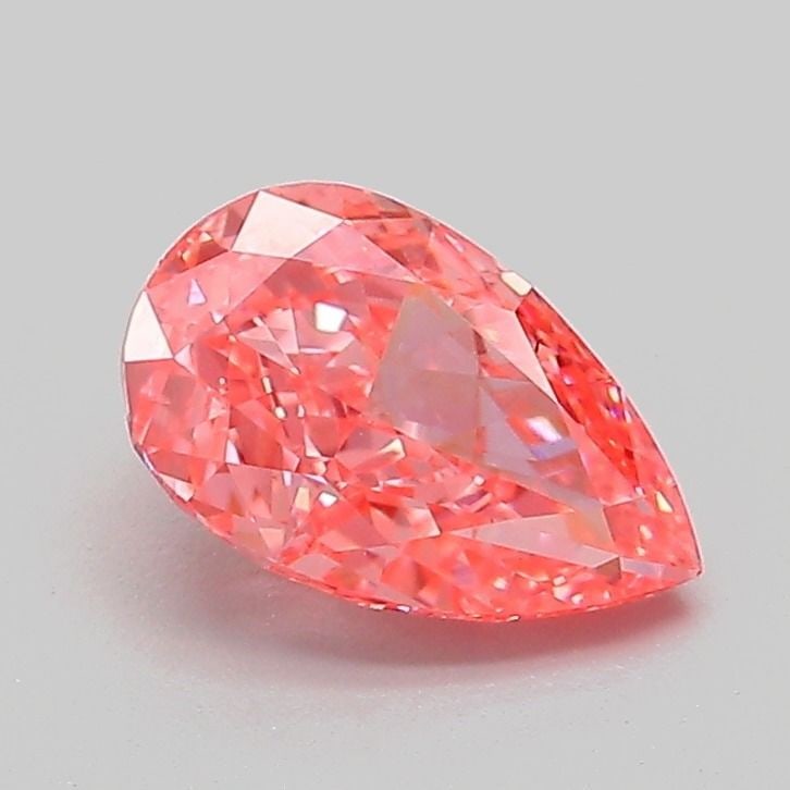 Loose Lab Diamond - IGI Pear 1.09ct Fancy Vivid Pink VVS2: Loose Lab Diamond - IGI Pear 1.09ct Fancy Vivid Pink VVS2 A truly unique and breathtaking gem, this 1.09ct Fancy Vivid Pink lab diamond boasts exceptional clarity (VVS2) and polish (EX), giving it a r