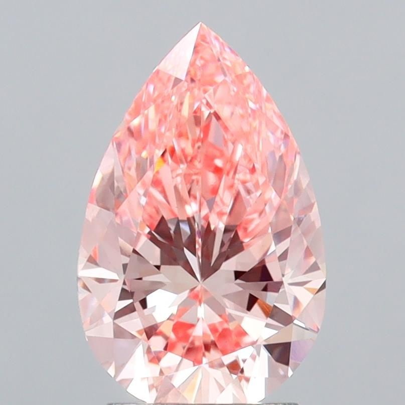 Loose Lab Diamond - IGI Pear 2.82ct Fancy Vivid Pink VVS2: Loose Lab Diamond - IGI Pear 2.82ct Fancy Vivid Pink VVS2 Experience the rare beauty of a lab-grown diamond, certified by IGI as Fancy Vivid Pink, with exceptional clarity and cut. This stunning 2.82c