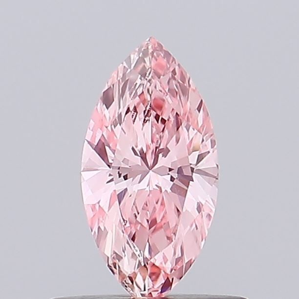 IGI Marquise 0.44ct Fancy Vivid Pink VVS1 Loose Lab Diamond: IGI Marquise 0.44ct Fancy Vivid Pink VVS1 Loose Lab Diamond Experience the breathtaking beauty of a Fancy Vivid Pink diamond, one of the rarest and most coveted colors in nature. This stunning 0.44ct