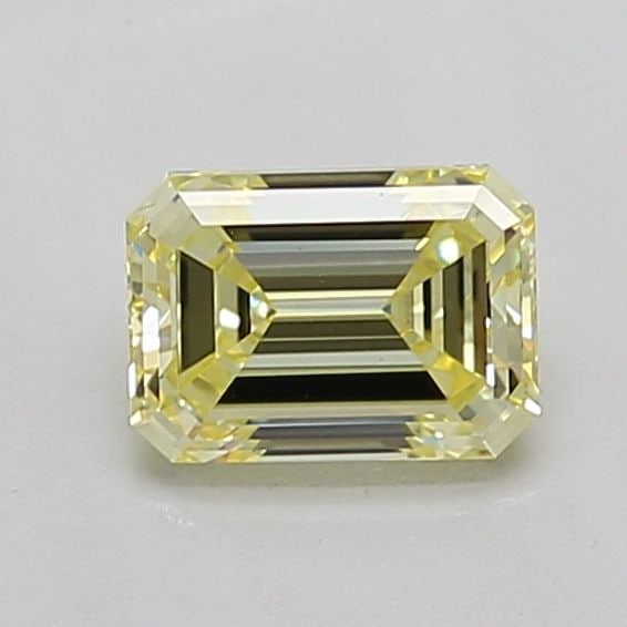 Loose Lab Diamond - IGI Emerald 1.04ct Fancy Light Yellow VVS2: Loose Lab Diamond - IGI Emerald 1.04ct Fancy Light Yellow VVS2 Experience the beauty of nature, redefined. This exquisite lab-grown diamond boasts an exceptional 1.04ct Fancy Light Yellow VVS2 color a