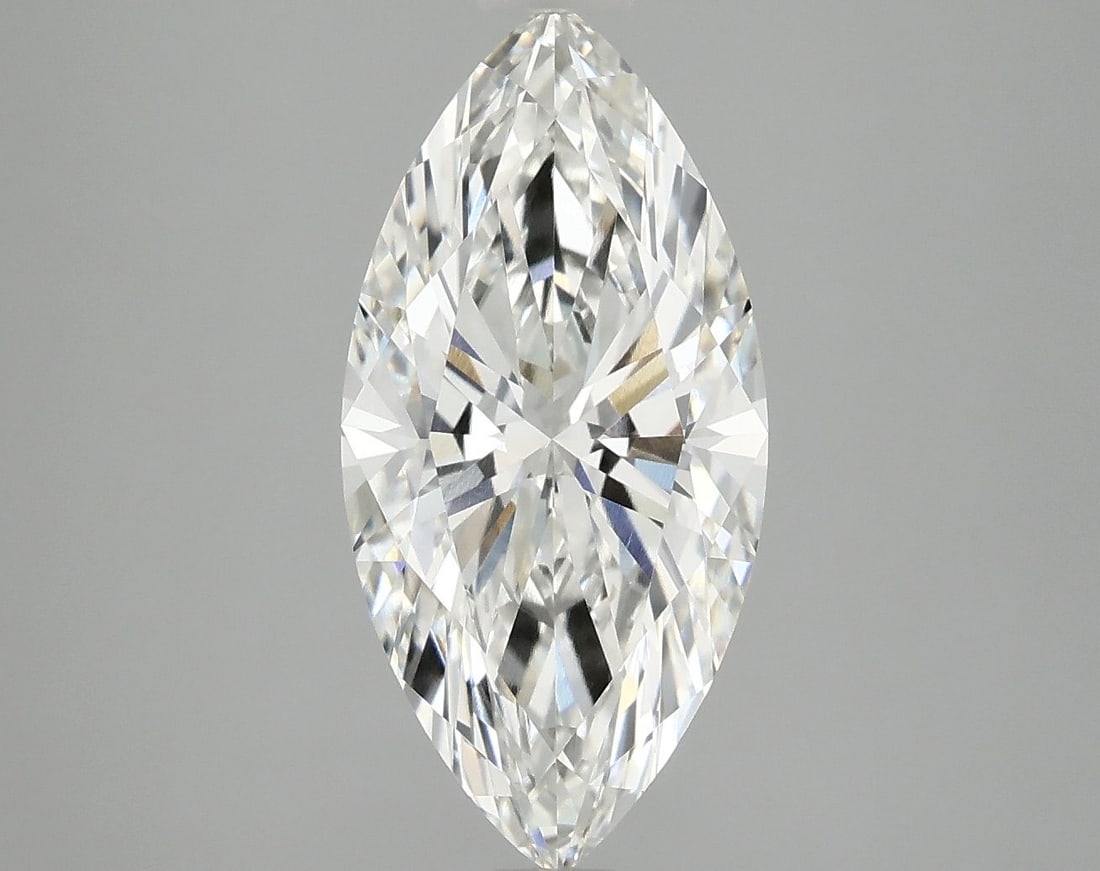 IGI Marquise 3.08ct F VVS2 Loose Lab Diamond: IGI Marquise 3.08ct F VVS2 Loose Lab Diamond Experience the beauty of a lab-grown diamond, certified by IGI as F color and VVS2 clarity, with exceptional polish and symmetry. This 3.08ct marquise-cut