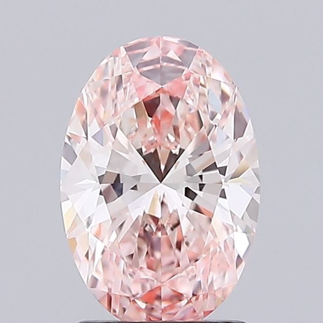IGI Oval 1.47ct Fancy Intense Pink VVS2 Diamond: IGI Oval 1.47ct Fancy Intense Pink VVS2 Diamond Experience the rare beauty of this 1.47ct Fancy Intense Pink VVS2 diamond, certified by the International Gemological Institute (IGI) and grown in a lab