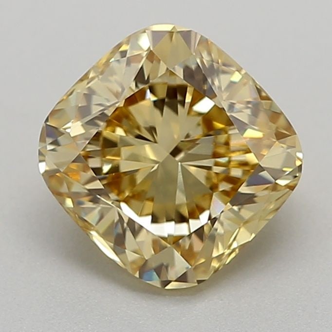 Loose Lab Diamond - IGI Cushion Modified 1.0ct Fancy Intense Yellow VVS2: Loose Lab Diamond - IGI Cushion Modified 1.0ct Fancy Intense Yellow VVS2 A true gem for the discerning collector, this 1.0ct Fancy Intense Yellow lab diamond boasts exceptional clarity and color, with