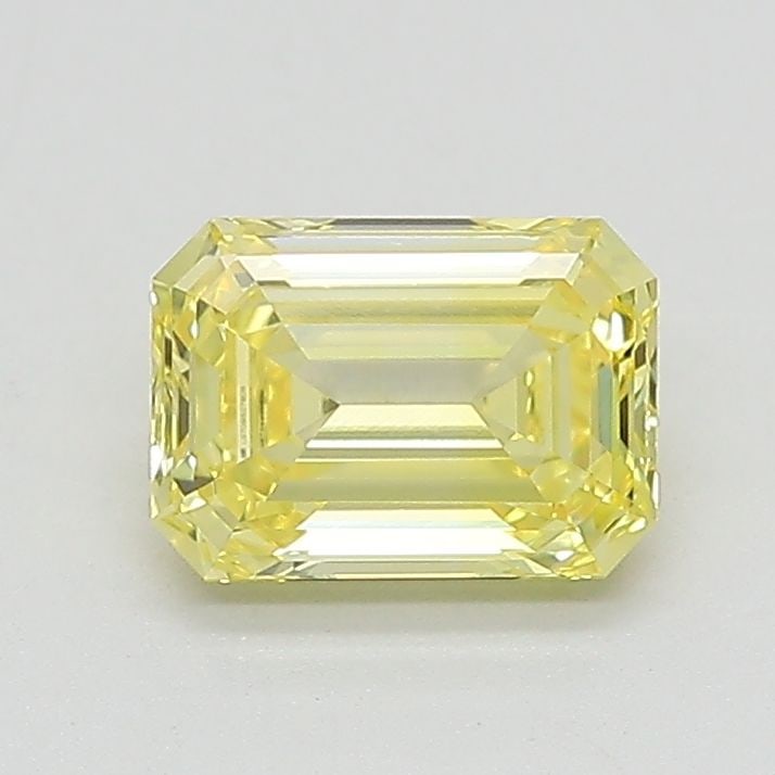 Loose Lab Diamond - IGI Emerald 1.02ct Fancy Intense Yellow VVS2: Loose Lab Diamond - IGI Emerald 1.02ct Fancy Intense Yellow VVS2 Experience the vibrant warmth of a lab-grown diamond, certified by IGI as a Fancy Intense Yellow gemstone with exceptional clarity and