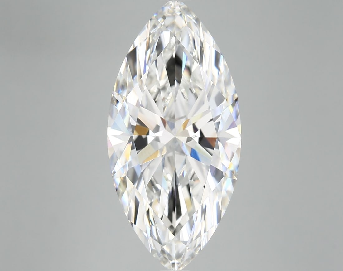 IGI Marquise Diamond, 7.08ct E VVS2, Loose: IGI Marquise Diamond, 7.08ct E VVS2, Loose Experience the exceptional beauty of this lab-grown IGI Marquise diamond, boasting an impressive 7.08 carats and exceptional clarity with its VVS2 grade. Its