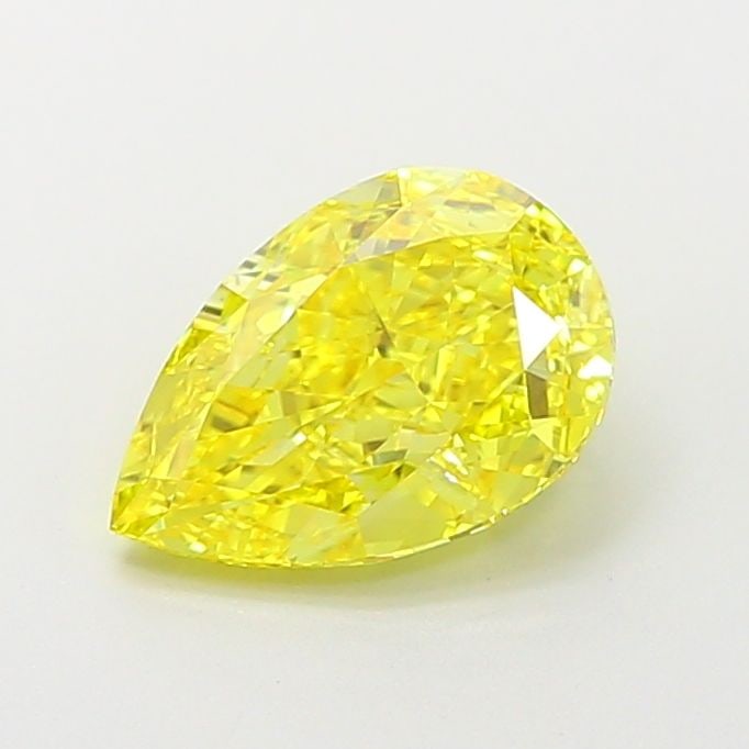 Loose Lab Diamond - IGI Pear 1.67ct Fancy Vivid Yellow VVS1: Loose Lab Diamond - IGI Pear 1.67ct Fancy Vivid Yellow VVS1 Experience the brilliance of nature's own sunshine with this exquisite 1.67ct Fancy Vivid Yellow Lab Diamond, certified by the International