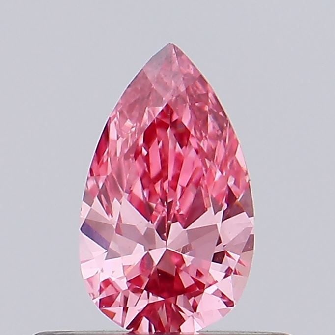 Loose Lab Diamond - Pear 0.36ct Fancy Vivid Pink VVS2: Loose Lab Diamond - Pear 0.36ct Fancy Vivid Pink VVS2 Experience the unparalleled beauty of a lab-grown diamond, certified Fancy Vivid Pink in VVS2 clarity, boasting exceptional polish and symmetry. T