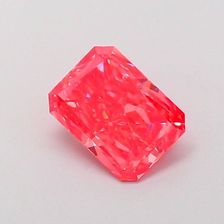 IGI Radiant 1.03ct Fancy Vivid Pink VVS2 Loose Lab Diamond: IGI Radiant 1.03ct Fancy Vivid Pink VVS2 Loose Lab Diamond Experience the rare beauty of a Fancy Vivid Pink diamond, one of the most coveted colors in the world of gemstones. This stunning 1.03ct lab-