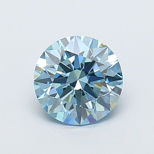 IGI Round 1.29ct Fancy Vivid Blue VVS2 Ideal Loose Lab Diamond (1 of 1)