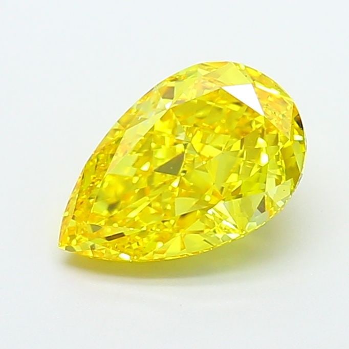 Loose Lab Diamond - IGI Pear 3.01ct Fancy Vivid Yellow VVS2 (1 of 1)