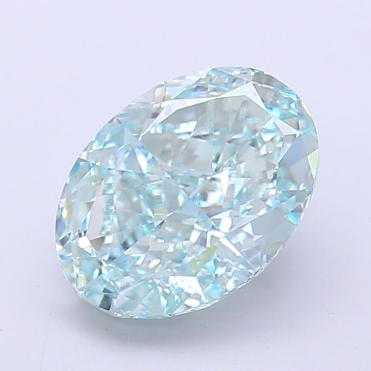 IGI Oval 2.8ct Fancy Vivid Green VVS2 Loose Lab Diamond (1 of 1)