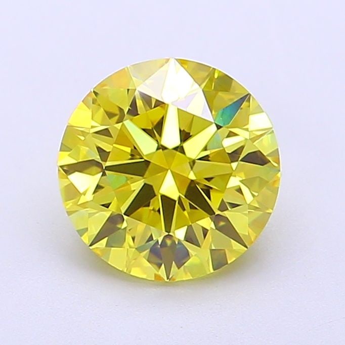 IGI Round 1.68ct Fancy Vivid Yellow VVS2 Ideal Loose Lab Diamond: IGI Round 1.68ct Fancy Vivid Yellow VVS2 Ideal Loose Lab Diamond Experience the brilliance of nature in a lab-grown diamond, certified by IGI as Fancy Vivid Yellow with exceptional clarity and polish.
