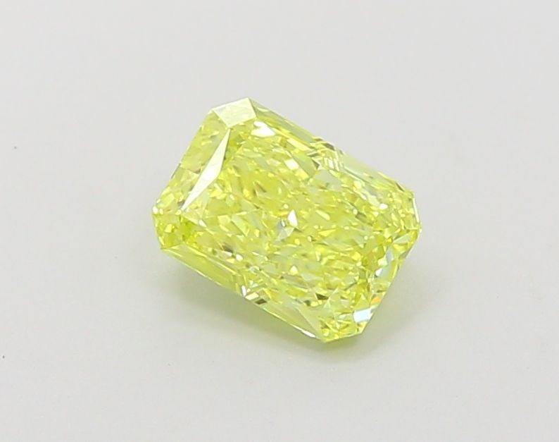 IGI Radiant 1.01ct Fancy Vivid Yellow VVS2 Loose Lab Diamond: IGI Radiant 1.01ct Fancy Vivid Yellow VVS2 Loose Lab Diamond A standout in the world of lab-grown diamonds, this 1.01ct Fancy Vivid Yellow VVS2 gem shines with exceptional clarity and color, boasting