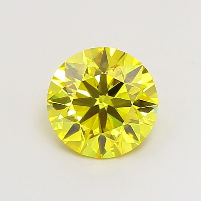 IGI Round 1.18ct Fancy Vivid Yellow VVS1 Ideal Loose Lab Diamond: IGI Round 1.18ct Fancy Vivid Yellow VVS1 Ideal Loose Lab Diamond A true gem for the discerning collector, this 1.18ct Fancy Vivid Yellow VVS1 Ideal lab-grown diamond shines with exceptional clarity an