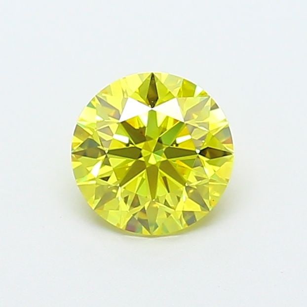 IGI Round 1.03ct Fancy Vivid Yellow VVS2 Lab Diamond: IGI Round 1.03ct Fancy Vivid Yellow VVS2 Lab Diamond Experience the brilliance of nature's own sunshine with this exquisite 1.03ct Fancy Vivid Yellow VVS2 lab diamond, certified by IGI and boasting ex