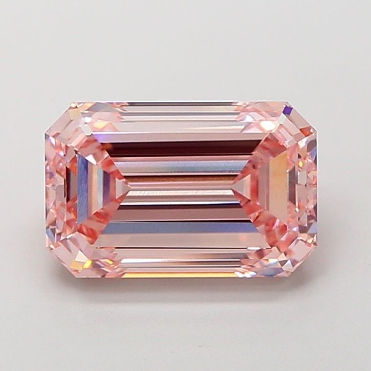 Loose Lab Diamond - IGI Emerald 5.0ct Fancy Intense Pink VVS2: Loose Lab Diamond - IGI Emerald 5.0ct Fancy Intense Pink VVS2 A true gem for the discerning collector, this 5.0ct Fancy Intense Pink lab diamond boasts exceptional clarity and color, with a VVS2 grade