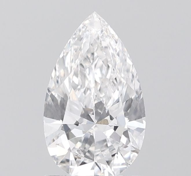 Loose Lab Diamond - IGI Pear 1.01ct E VVS2: Loose Lab Diamond - IGI Pear 1.01ct E VVS2 A rare and exceptional lab-grown diamond, this 1.01ct pear-cut gem boasts an impressive VVS2 clarity and EX polish, giving it a dazzling brilliance that's ha