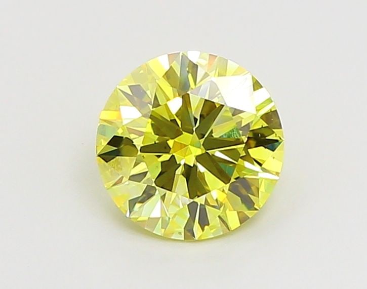 IGI Round 1.25ct Fancy Vivid Yellow VVS2 Ideal Loose Lab Diamond: IGI Round 1.25ct Fancy Vivid Yellow VVS2 Ideal Loose Lab Diamond A rare and radiant gem, this 1.25ct Fancy Vivid Yellow VVS2 Ideal Lab Diamond shines with exceptional clarity and color, boasting an EX