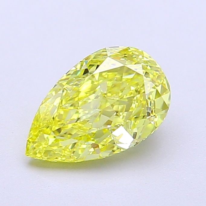Loose Lab Diamond - IGI Pear 1.42ct Fancy Intense Yellow IF: Loose Lab Diamond - IGI Pear 1.42ct Fancy Intense Yellow IF Experience the vibrant warmth of a Fancy Intense Yellow diamond, certified by the International Gemological Institute (IGI) as IF clarity an