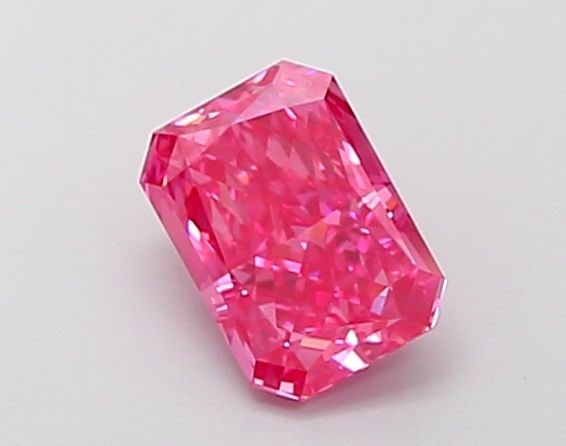 IGI Radiant 1.28ct Fancy Vivid Pink VVS1 Loose Lab Diamond: IGI Radiant 1.28ct Fancy Vivid Pink VVS1 Loose Lab Diamond Experience the unparalleled beauty of a lab-grown Fancy Vivid Pink diamond, certified by IGI as VVS1 clarity and boasting EX polish and symme