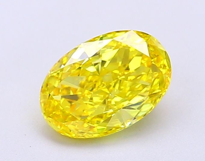 IGI Oval 1.01ct Fancy Vivid Yellow VVS2 Loose Lab Diamond: IGI Oval 1.01ct Fancy Vivid Yellow VVS2 Loose Lab Diamond Experience the vibrant beauty of nature in this stunning 1.01ct Fancy Vivid Yellow VVS2 lab-grown diamond, certified by IGI and boasting excep