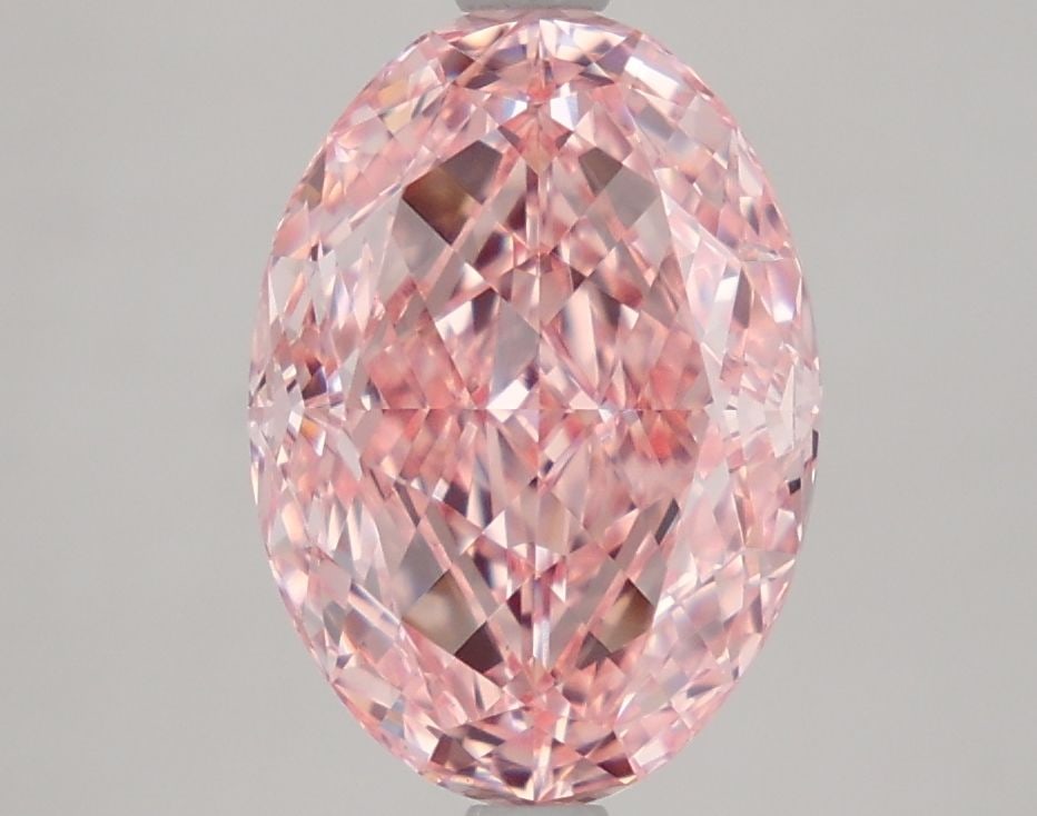 IGI Oval 2.96ct Fancy Vivid Pink VVS2 Loose Lab Diamond (1 of 1)