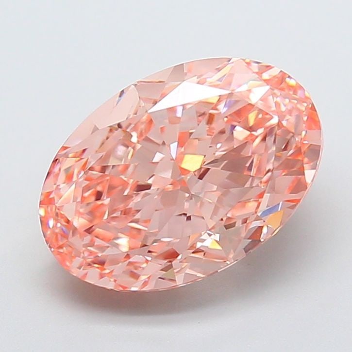 IGI Oval 5.03ct Fancy Vivid Pink VVS2 Loose Lab Diamond (1 of 1)