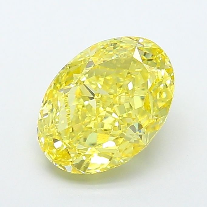 IGI Oval 3.18ct Fancy Intense Yellow VVS2 Loose Lab Diamond: IGI Oval 3.18ct Fancy Intense Yellow VVS2 Loose Lab Diamond Experience the vibrant beauty of nature in a lab-grown diamond, certified by IGI as a Fancy Intense Yellow VVS2, boasting exceptional clarit