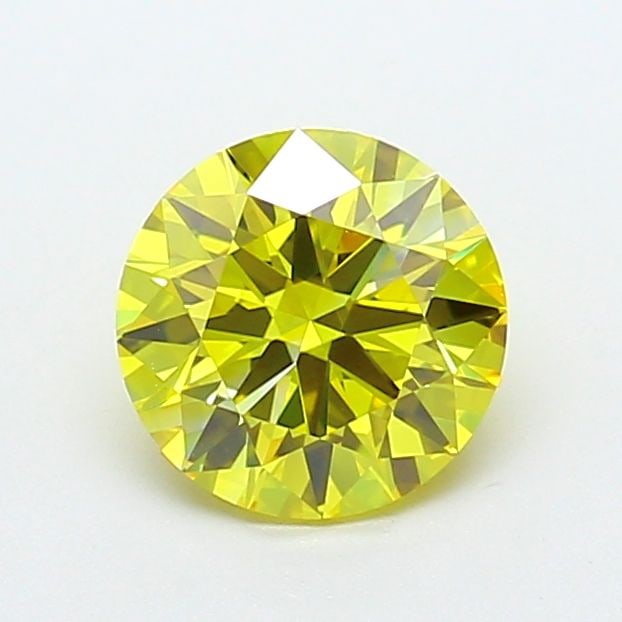 IGI Round 1.35ct Fancy Vivid Yellow VVS1 Loose Lab Diamond (1 of 1)