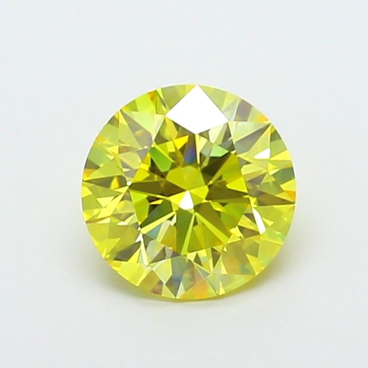 IGI Round 2.24ct Fancy Vivid Yellow VVS2 Ideal Loose Lab Diamond (1 of 1)