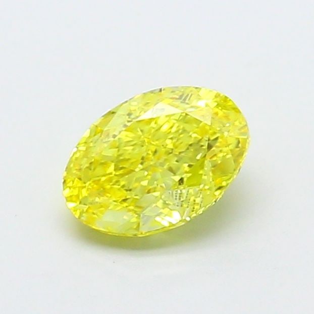 IGI Oval 1.0ct Fancy Vivid Yellow VVS2 Loose Lab Diamond: IGI Oval 1.0ct Fancy Vivid Yellow VVS2 Loose Lab Diamond Experience the brilliance of nature in this stunning 1.0ct Fancy Vivid Yellow VVS2 lab-grown diamond, certified by IGI and boasting exceptional