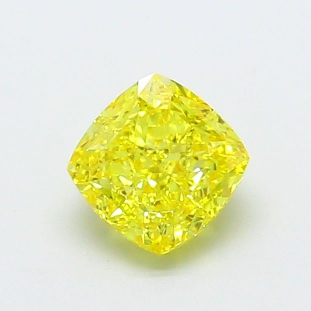 Loose Lab Diamond - IGI Cushion Modified 1.22ct Fancy Vivid Yellow IF: Loose Lab Diamond - IGI Cushion Modified 1.22ct Fancy Vivid Yellow IF Experience the brilliance of nature's own sunshine with this stunning 1.22ct Fancy Vivid Yellow IF lab diamond, certified by the