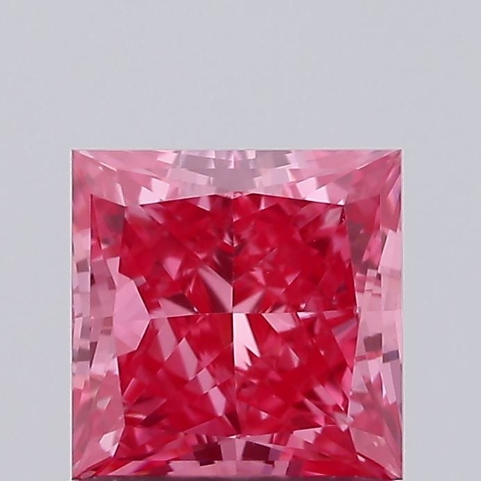 IGI Princess 1.11ct Fancy Vivid Pink VVS2 Loose Lab Diamond (1 of 1)